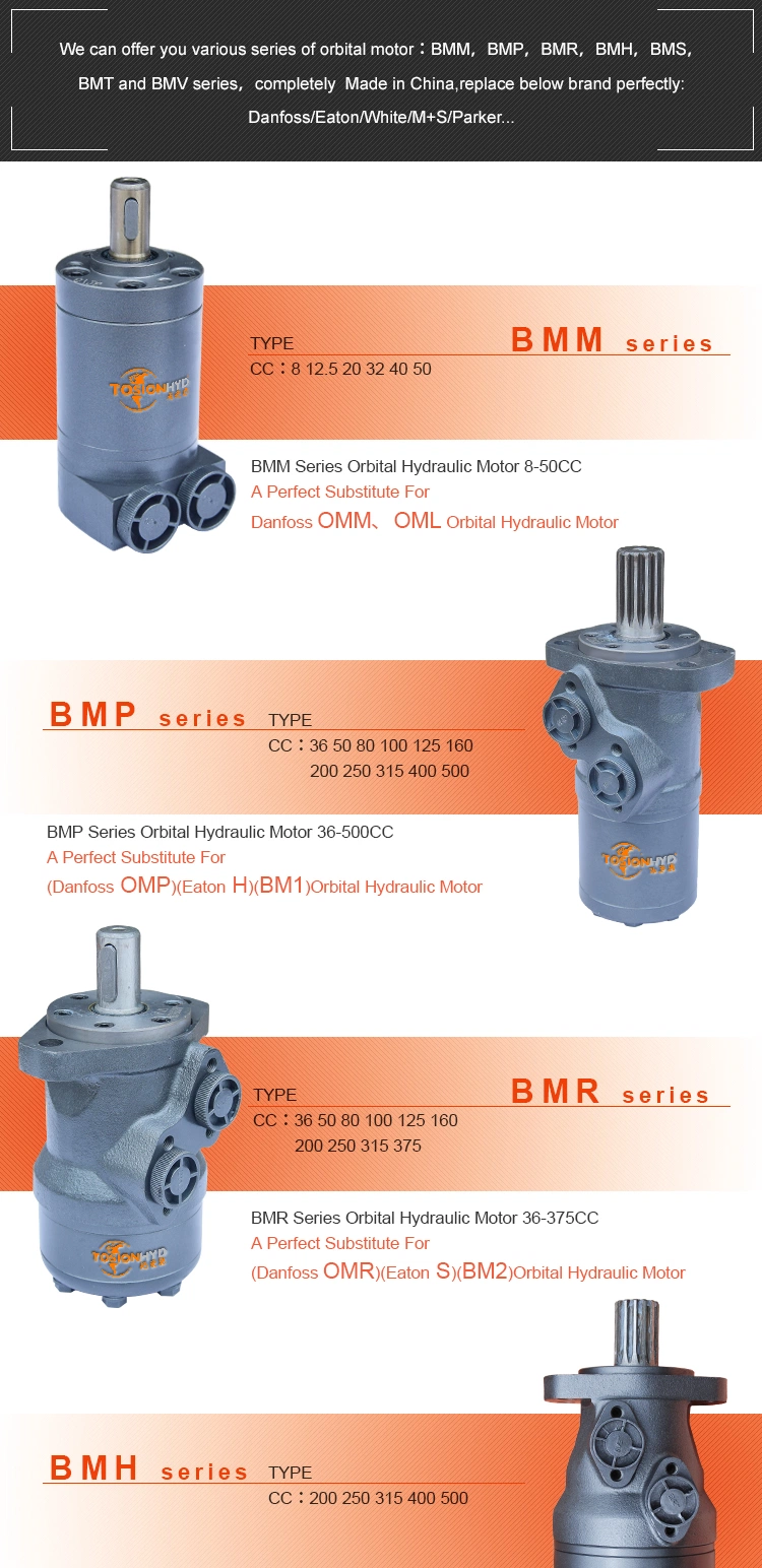 Bmm50 Omm50 Bmm/Omm 50cc 400rpm Sany Orbital Hydraulico Eaton Drive Manuli Hydraulic Motor Replace Denison for Sale of Price